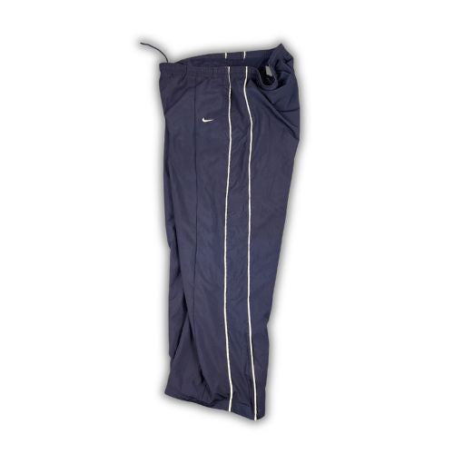 Vintage Y2K Nike Track Pants Men's XXL Navy Blue Double White Piping Swoosh Joggers