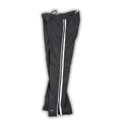 Vintage Y2K Nike Track Pants Womens M Black White Piping Swoosh Joggers