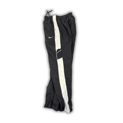 Vintage Y2K Nike Track Pants Women's S Black White Grey Piping Swoosh Joggers