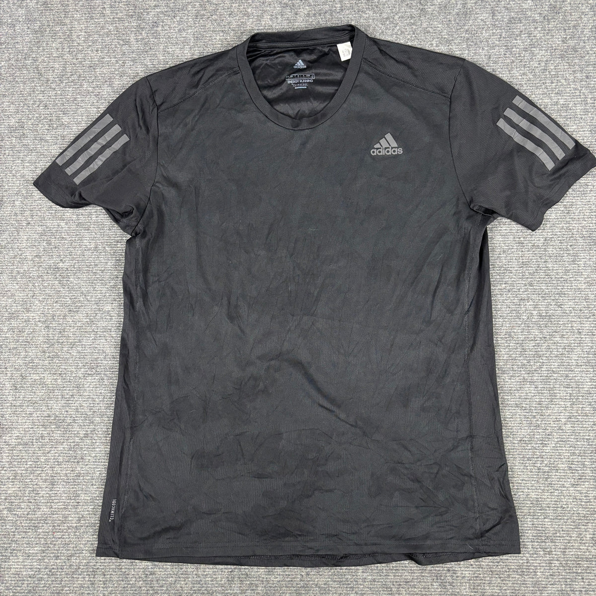 Adidas Energy Running Climacool Tee Black Reflective Stripes photo 6