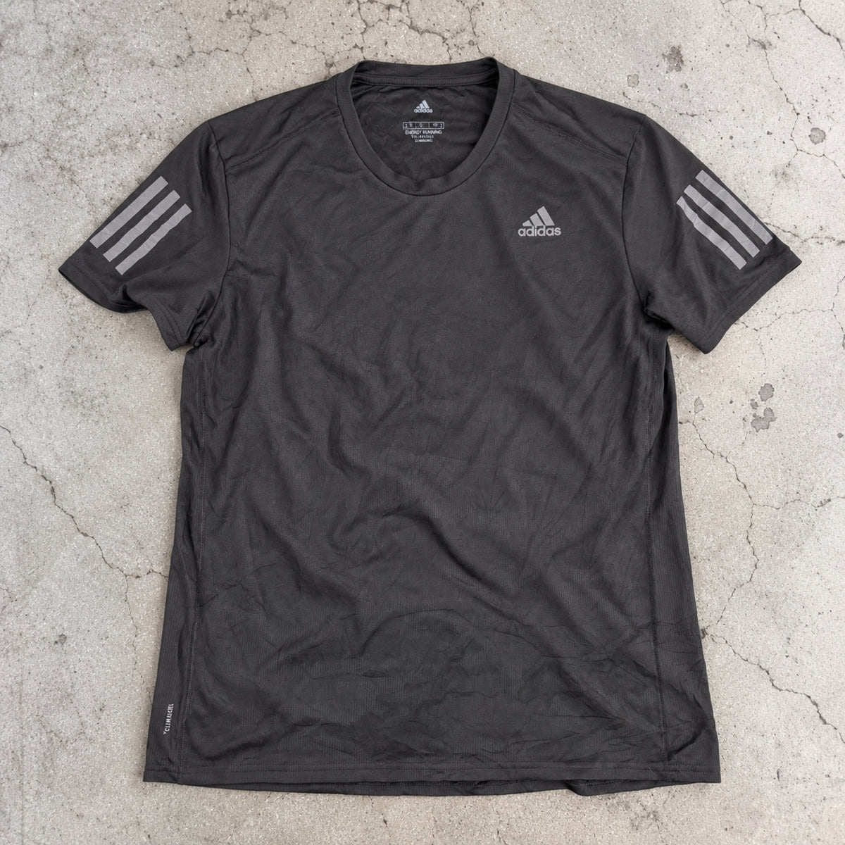 Adidas Energy Running Climacool Tee Black Reflective Stripes photo 2
