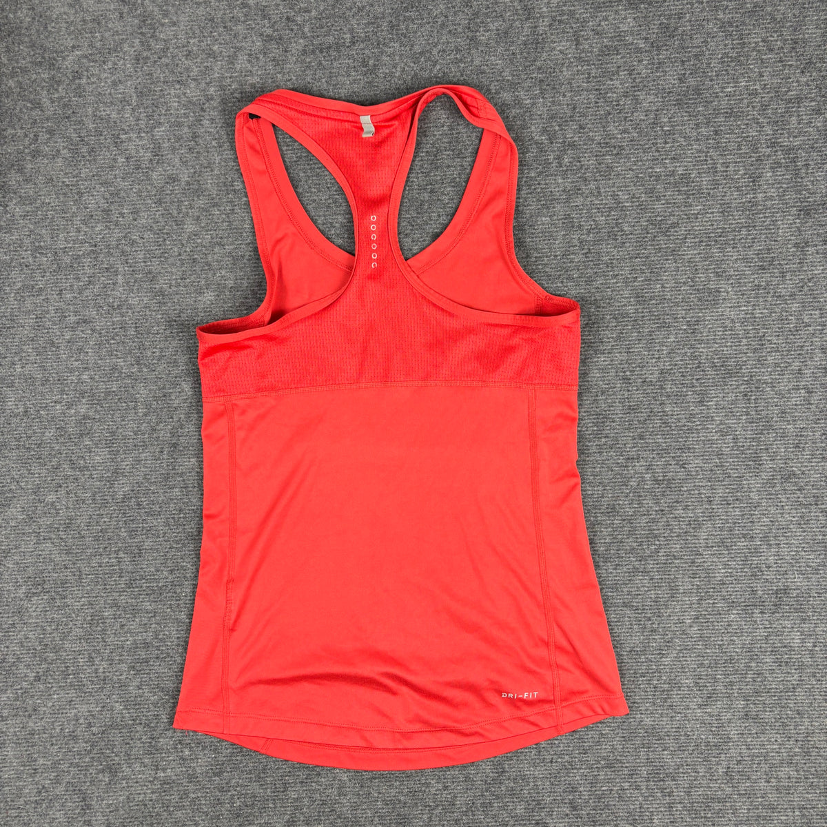 Nike Running Dri-Fit Racerback Tank Coral V-Neck Fitted photo 3