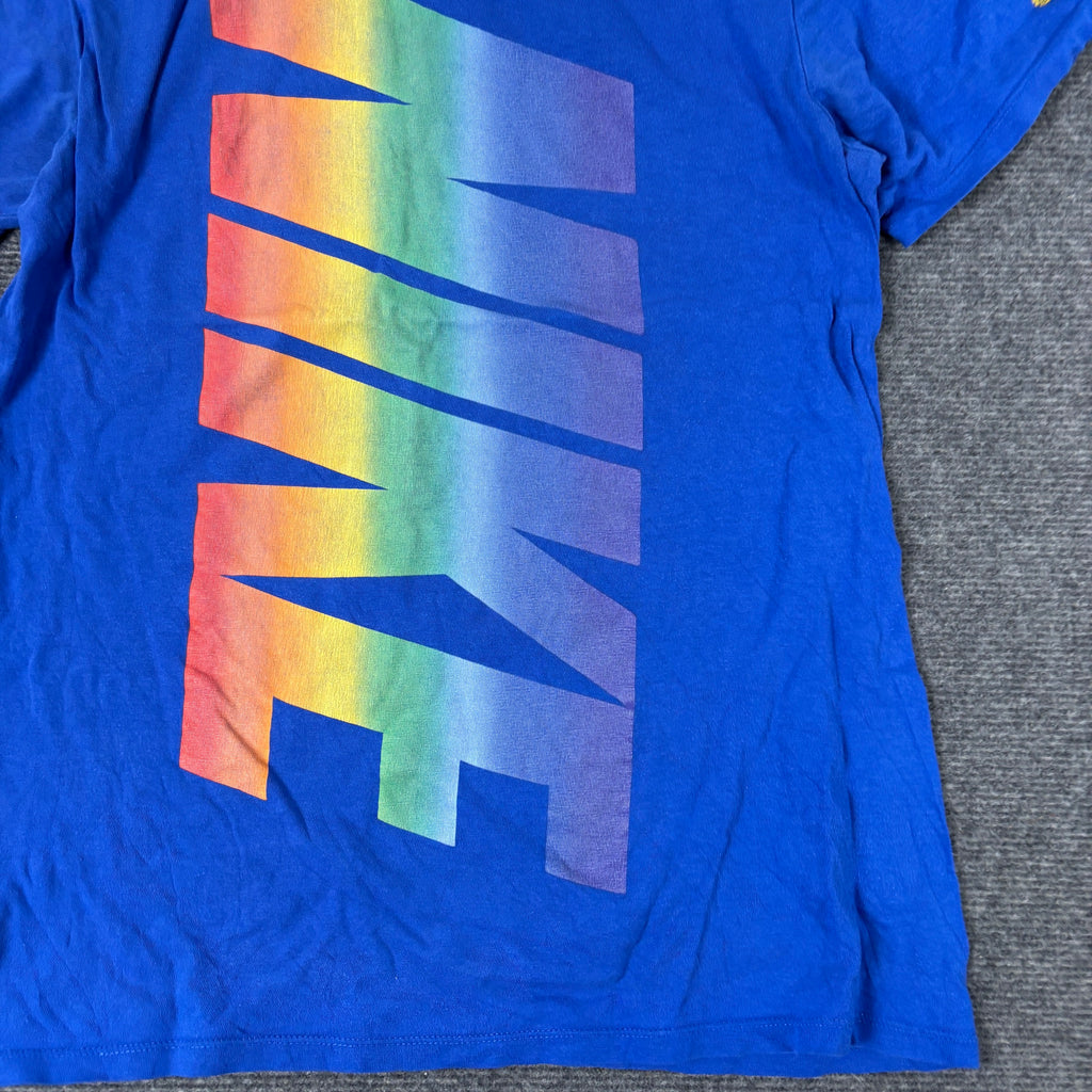 Nike Rainbow Gradient Spellout Tee Royal Blue photo 4