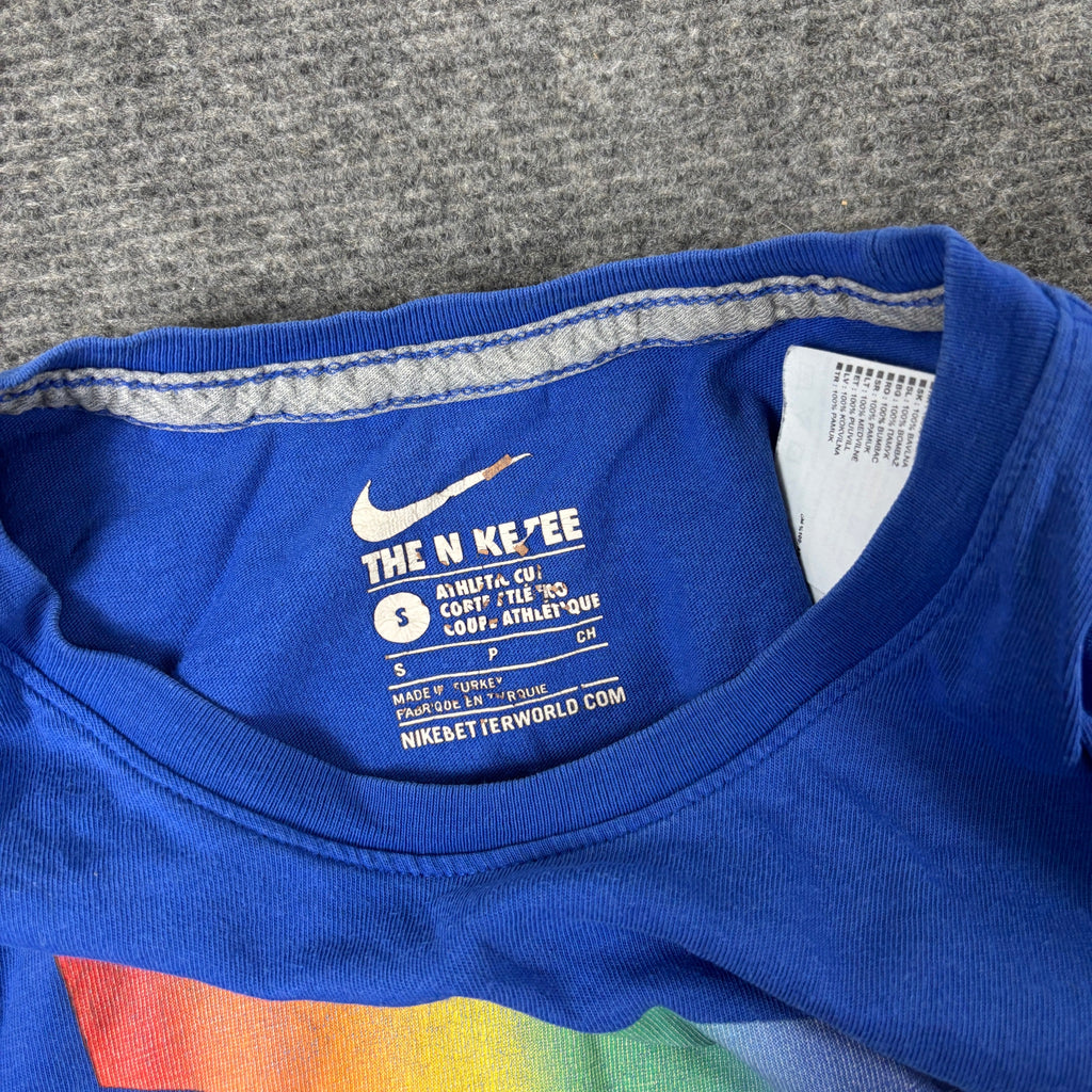 Nike Rainbow Gradient Spellout Tee Royal Blue photo 6