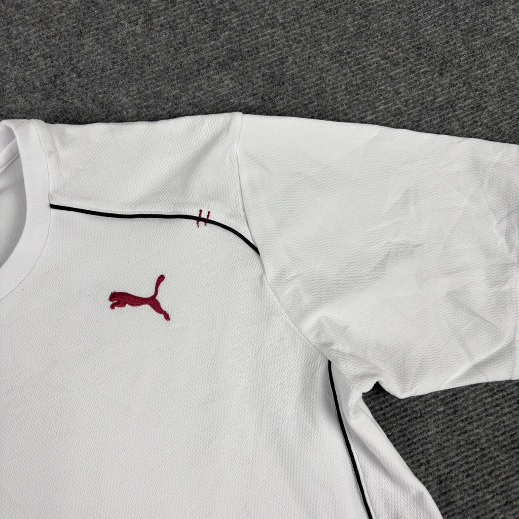 Puma Performance Tee White Black Piping Made in Japan photo 4