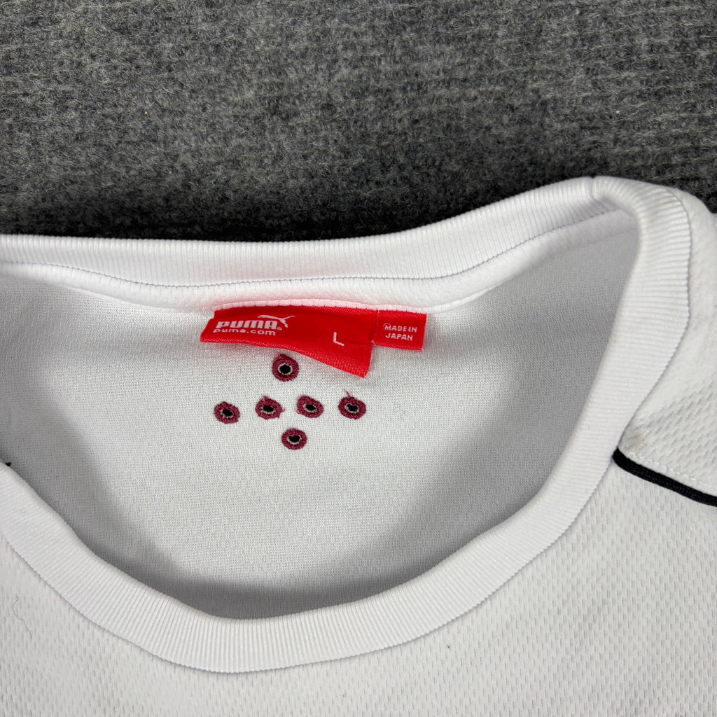 Puma Performance Tee White Black Piping Made in Japan photo 5