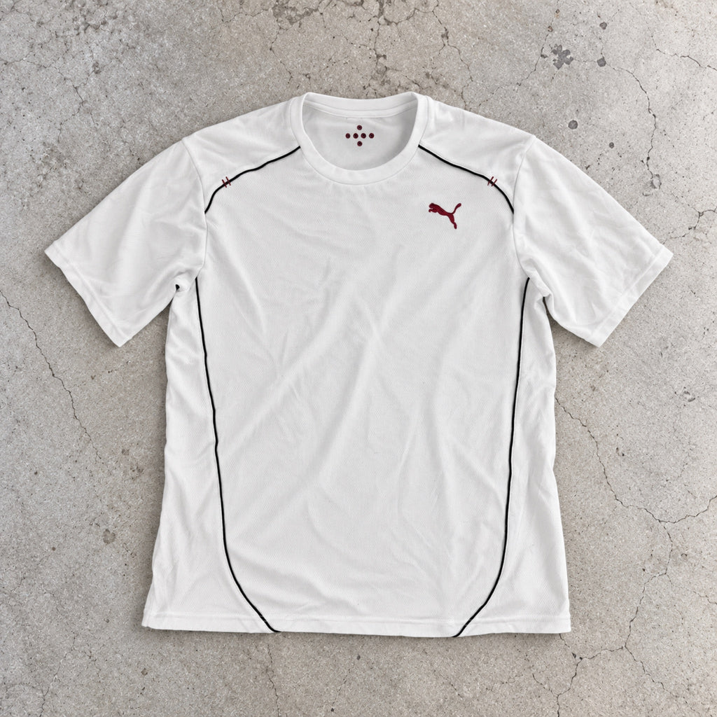 Puma Performance Tee White Black Piping Made in Japan photo 2