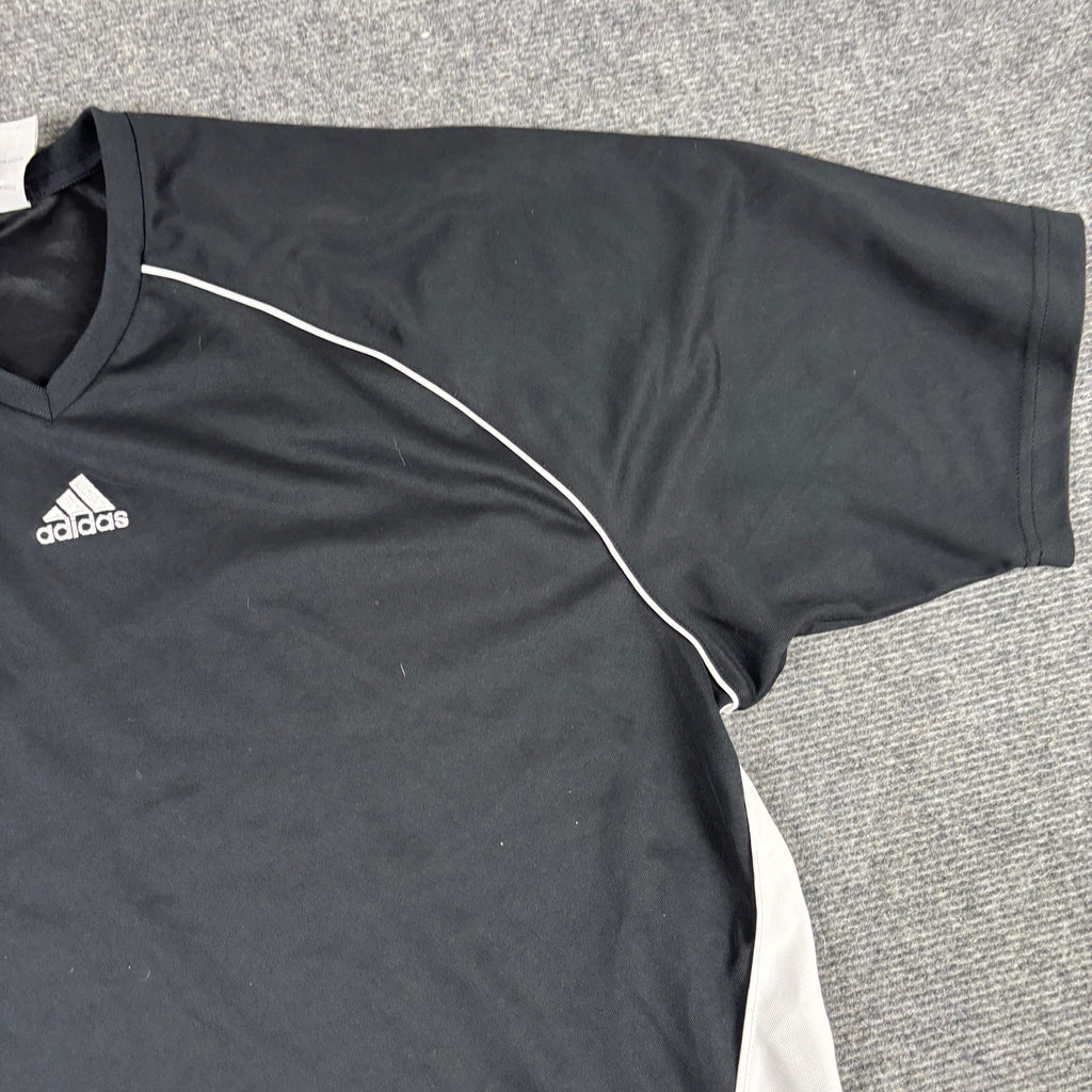 Adidas Climalite V-Neck Football Jersey Black White Panels photo 4
