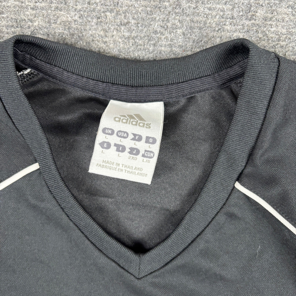 Adidas Climalite V-Neck Football Jersey Black White Panels photo 5