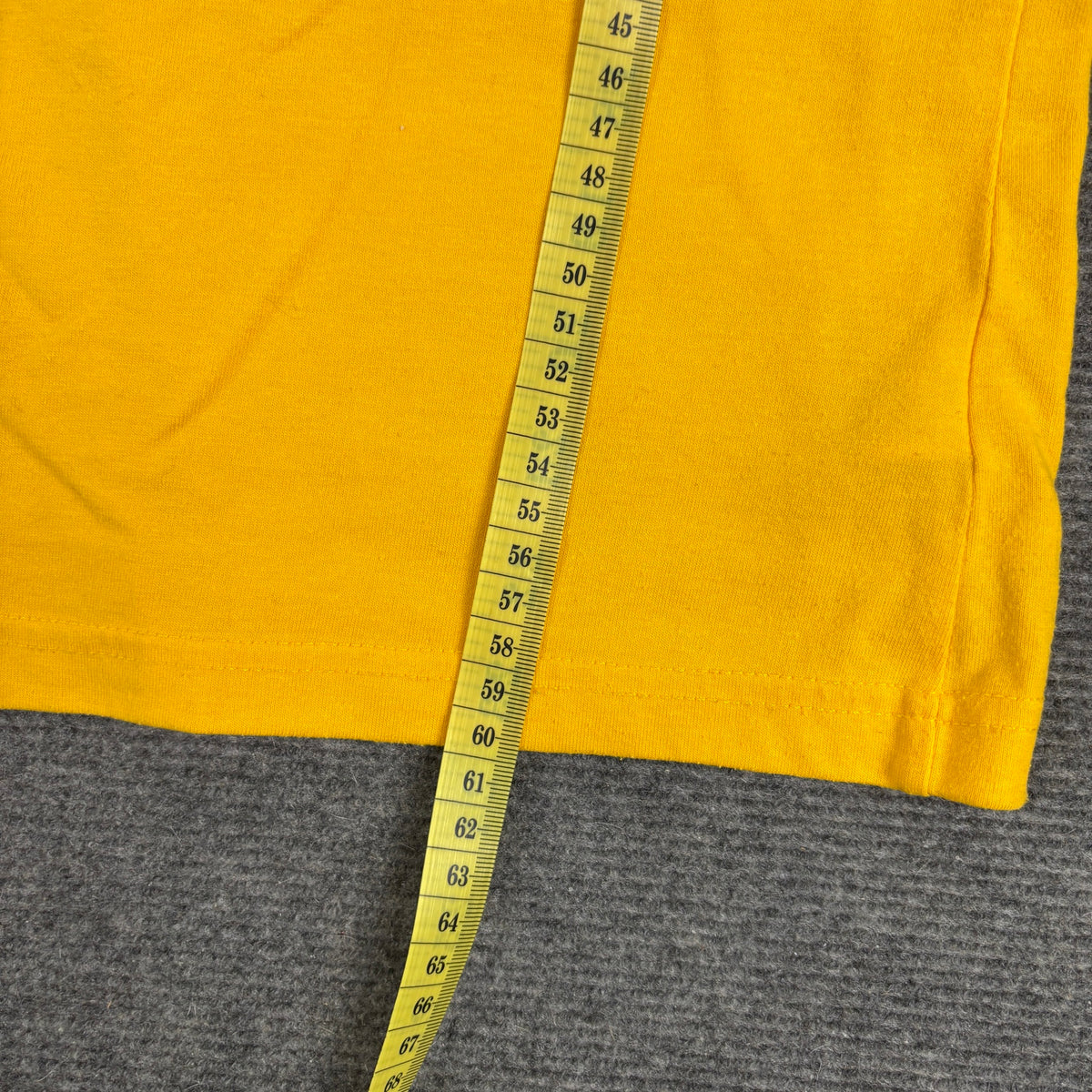 Vintage 90s Adidas Big Logo Tee Golden Yellow Black photo 7