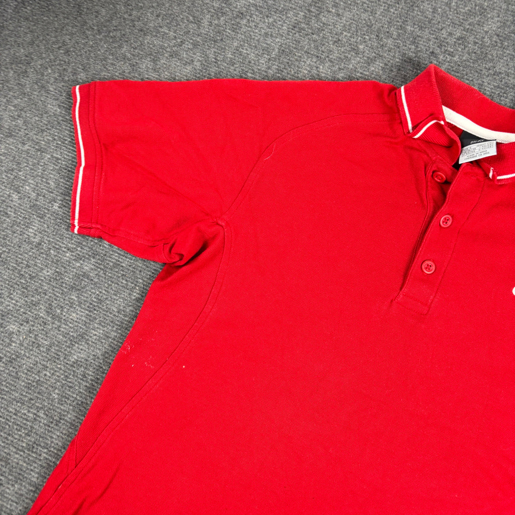 Nike Court Dri-Fit Tennis Polo Red White Tipped Collar photo 4