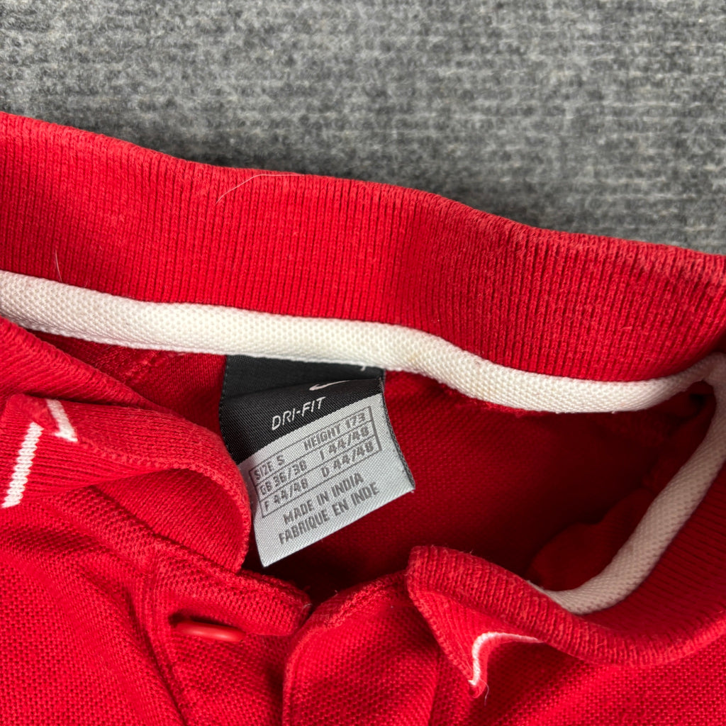 Nike Court Dri-Fit Tennis Polo Red White Tipped Collar photo 5