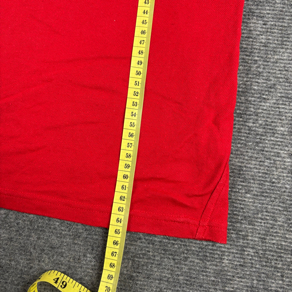 Nike Court Dri-Fit Tennis Polo Red White Tipped Collar photo 8