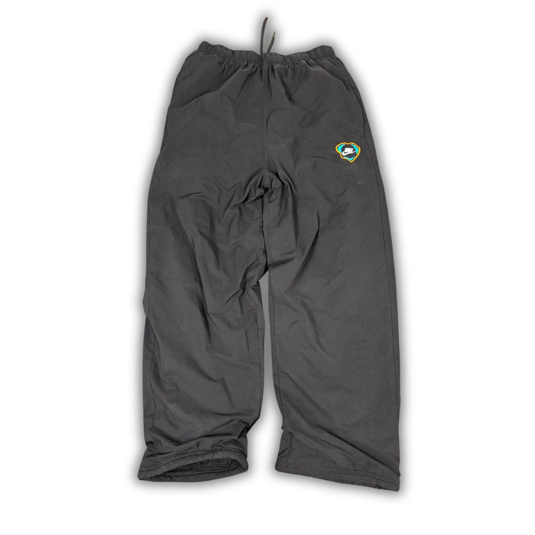 Nike Aerolayer Track Pants Men's S Black Fleece Interior Windbreaker Joggers Wide Leg