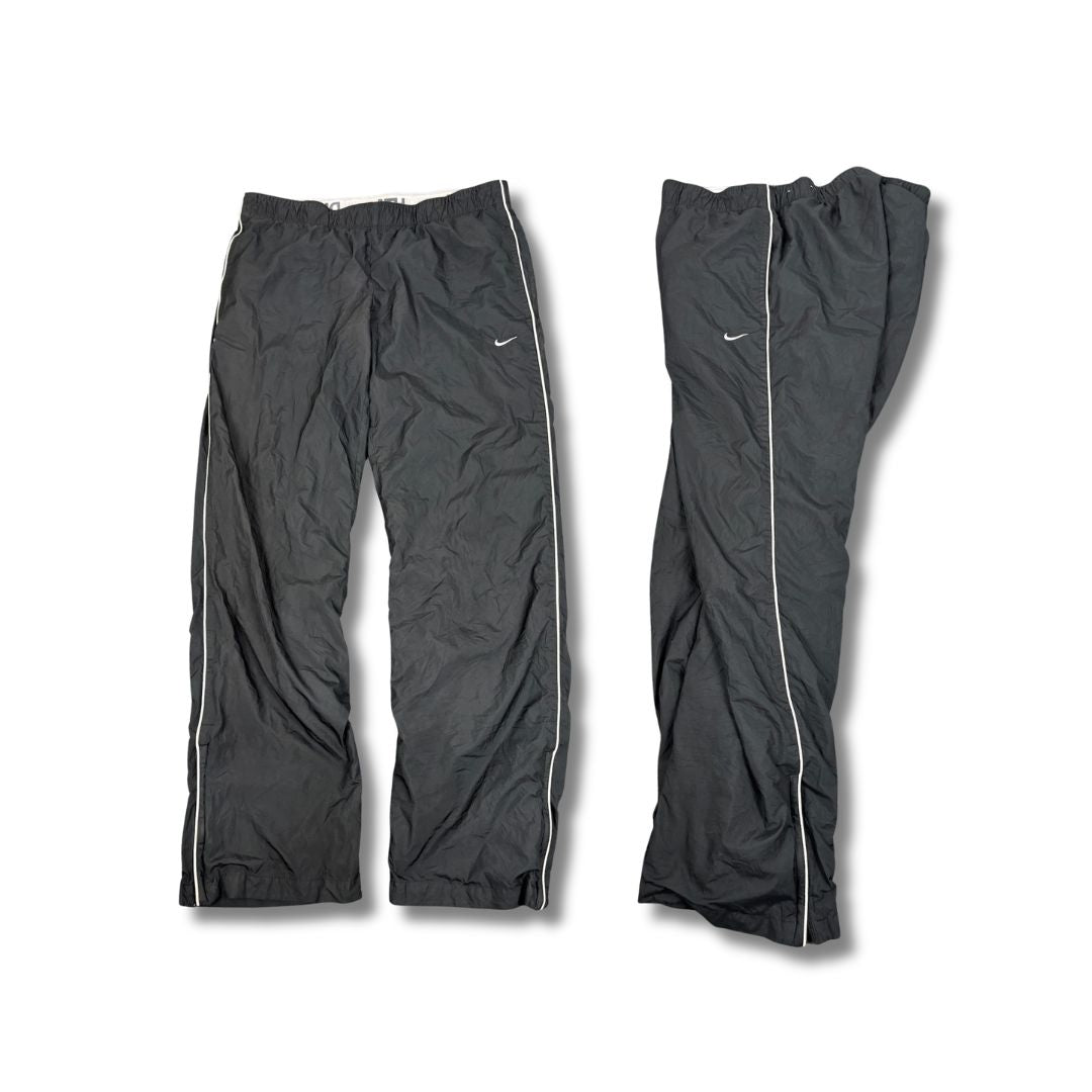 Vintage Y2K Nike Track Pants Women's S Black White Piping AD logo Joggers
