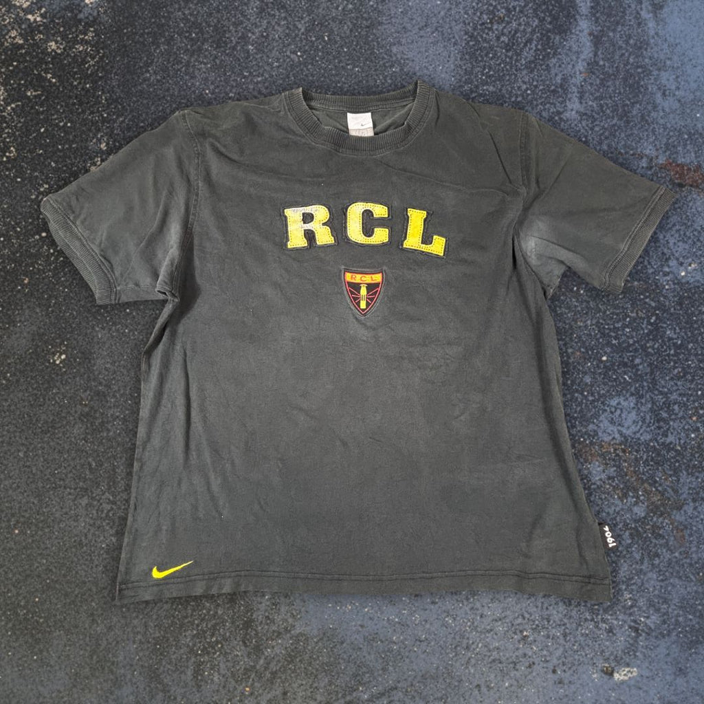 Vintage Y2K Nike RC Lens T-Shirt Men’s XL Black Yellow RCL Patch Embroidered