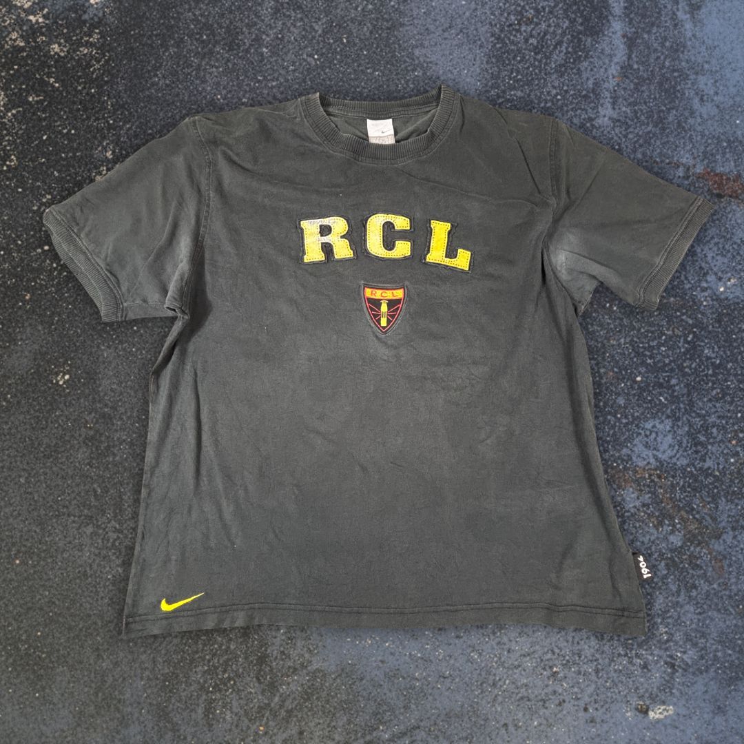 Vintage Y2K Nike RC Lens T-Shirt Men’s XL Black Yellow RCL Patch Embroidered