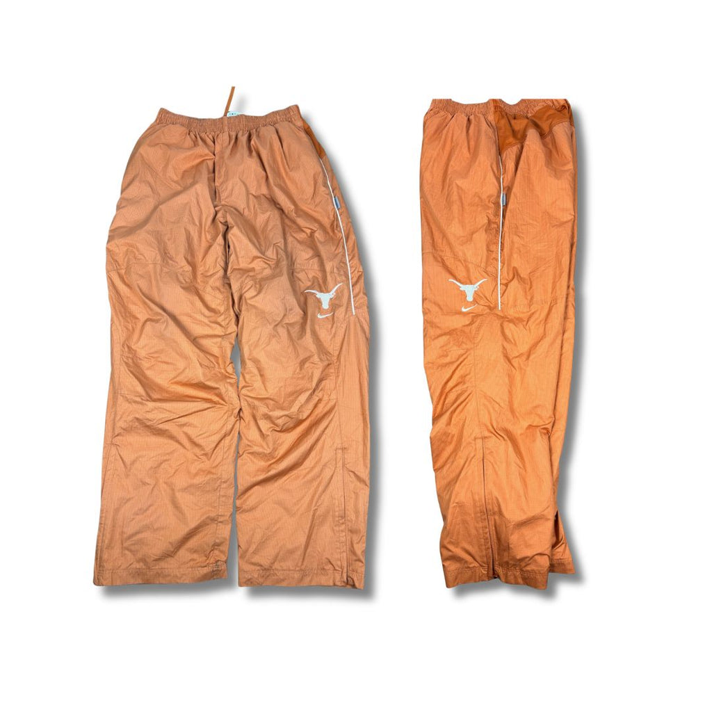 Nike Texas Longhorns Track Pants Men's L Orange White Piping Logo Baggy Joggers