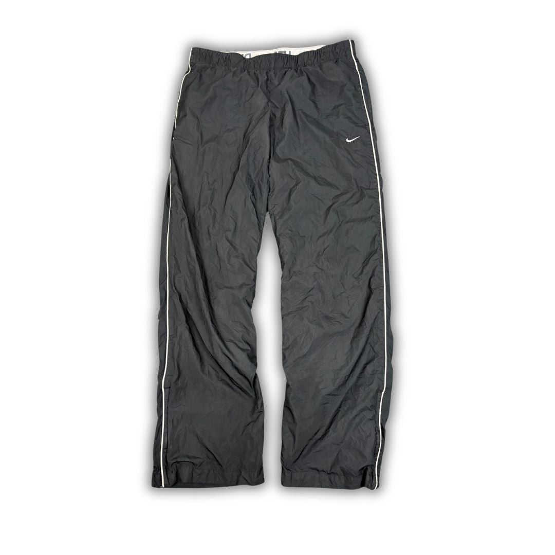 Vintage Y2K Nike Track Pants Women's S Black White Piping AD logo Joggers