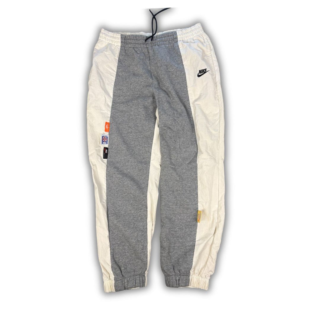 Nike Icon Clash Track Pants Men's L White Grey sweatpants cuffed joggers Wide Leg