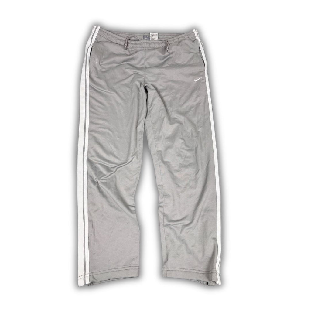 y2k nike grey white track pants