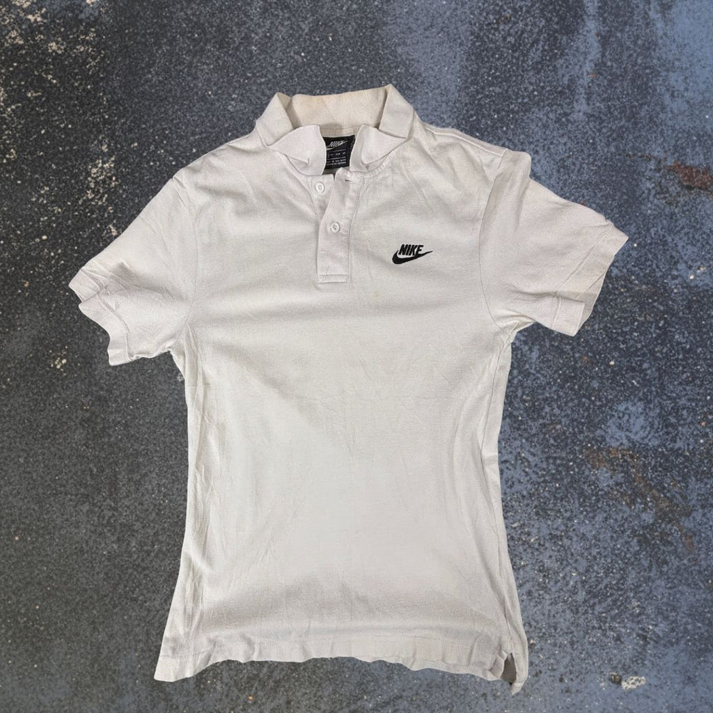 Nike Polo Shirt Women’s XS White Cotton Chest Logo Classic