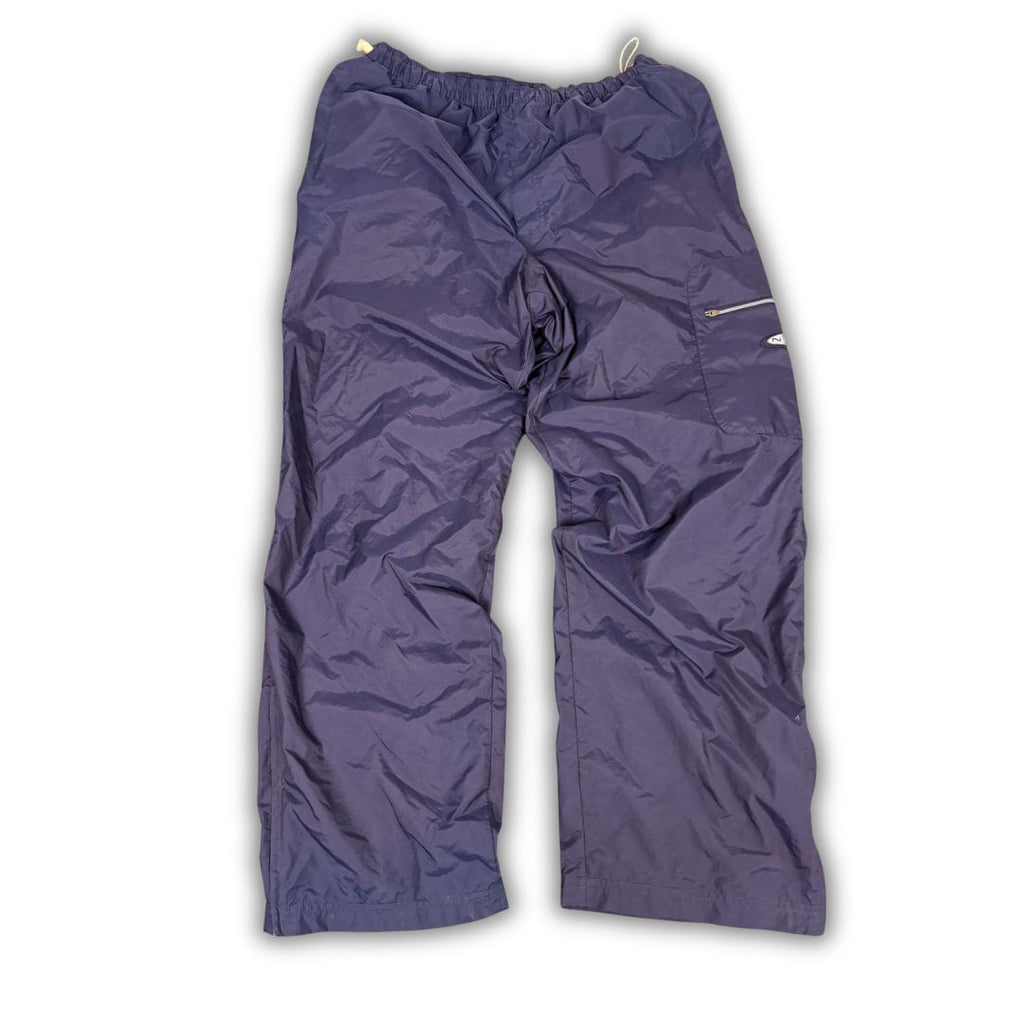 Vintage Y2K Nike Cargo Track Pants Men's XL Navy Super Baggy Joggers Wide Leg
