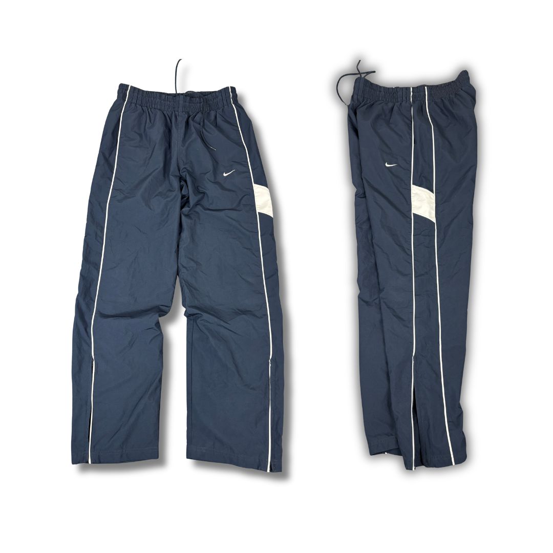 Classic Premo Nike Track Pants Men's M Navy White Piping Baggy Joggers Wide Leg