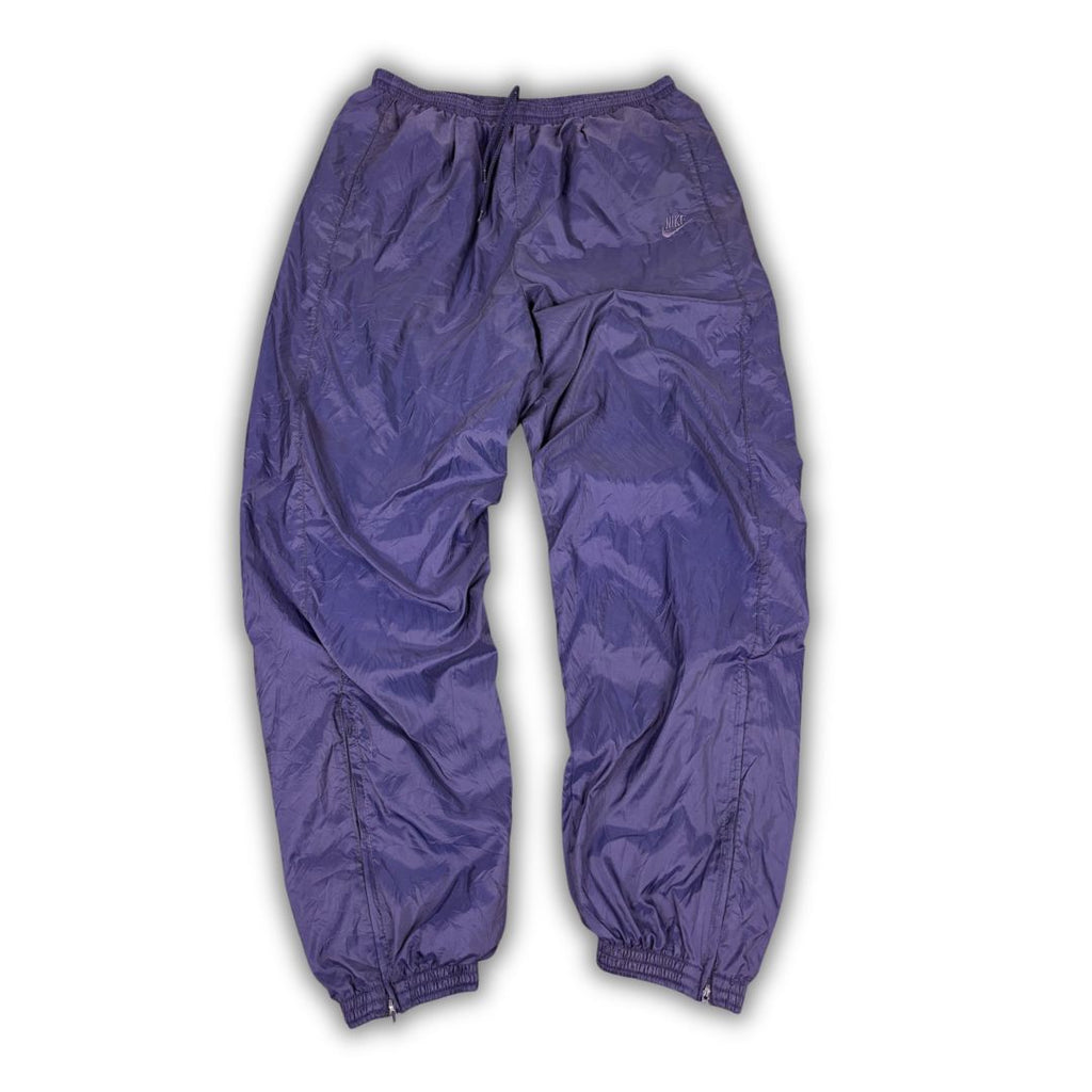 Vintage 90's Nike Track Pants Men's L Navy Joggers Parachute Tapered