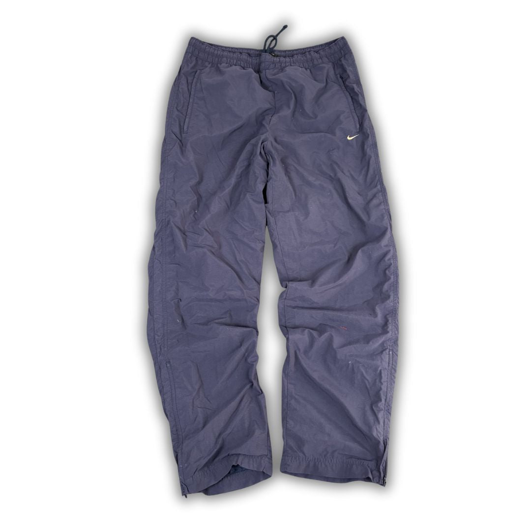 Vintage 90's Nike Track Pants Men's L Navy White Swoosh Joggers Straight