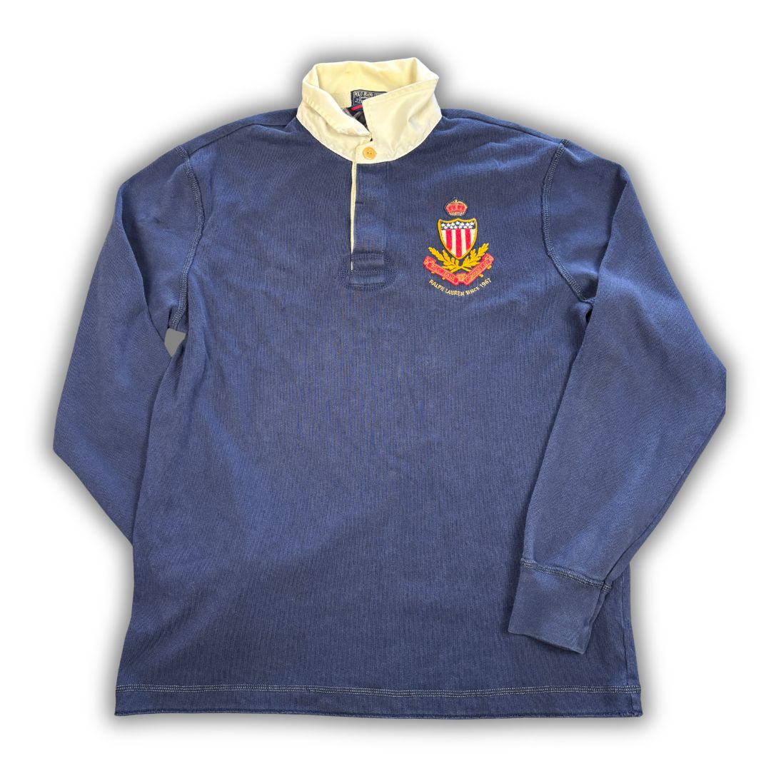 90s ralph lauren felt badge logo