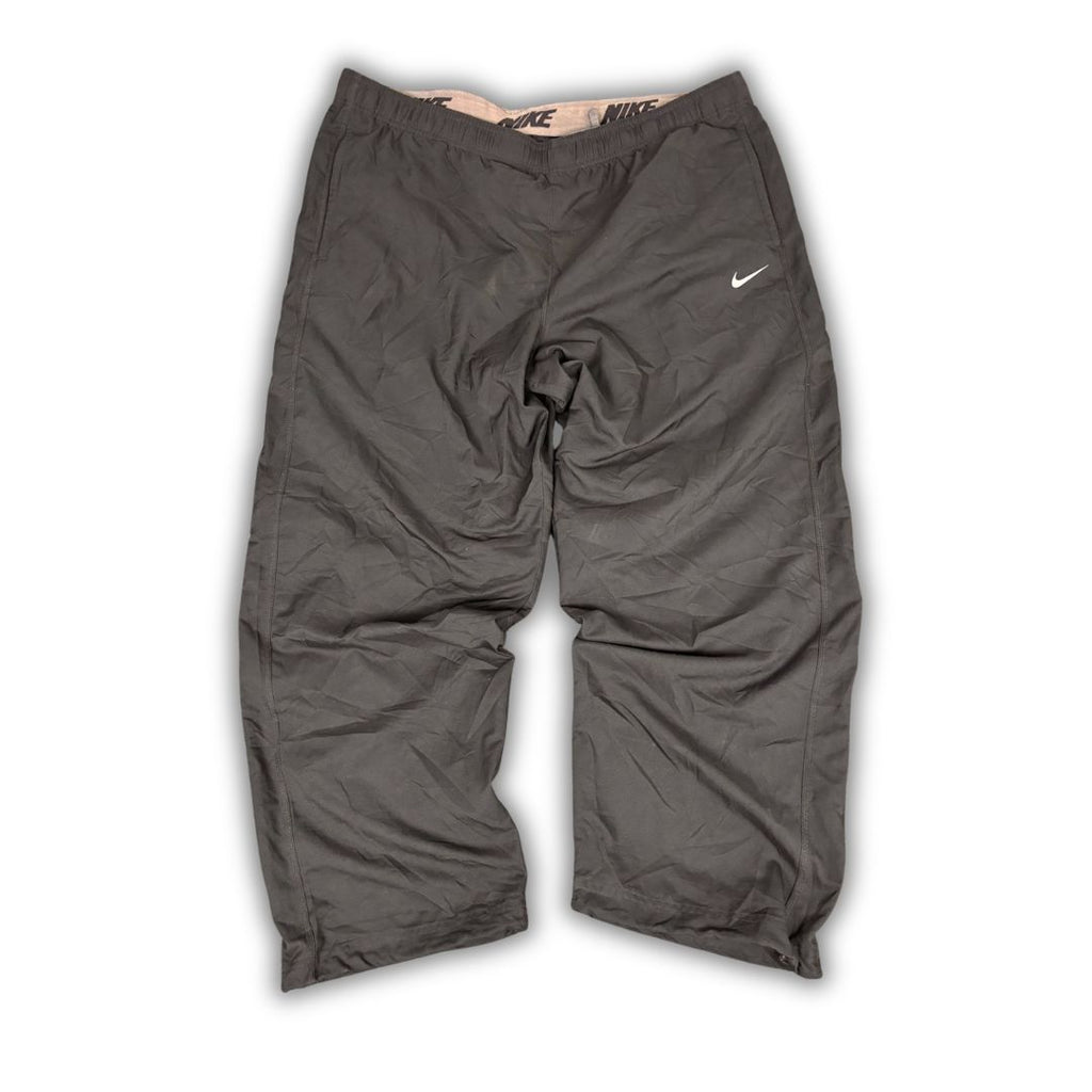 Classic Nike Track Pants Men's XXL Black Dri-Fit Running Joggers Wide Leg