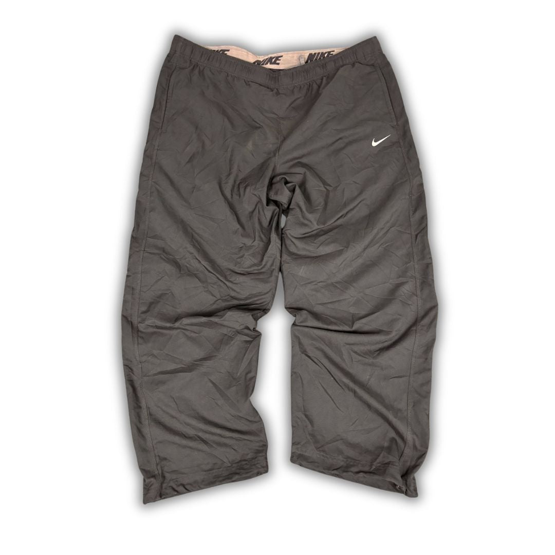 Classic Nike Track Pants Men's XXL Black Dri-Fit Running Joggers Wide Leg