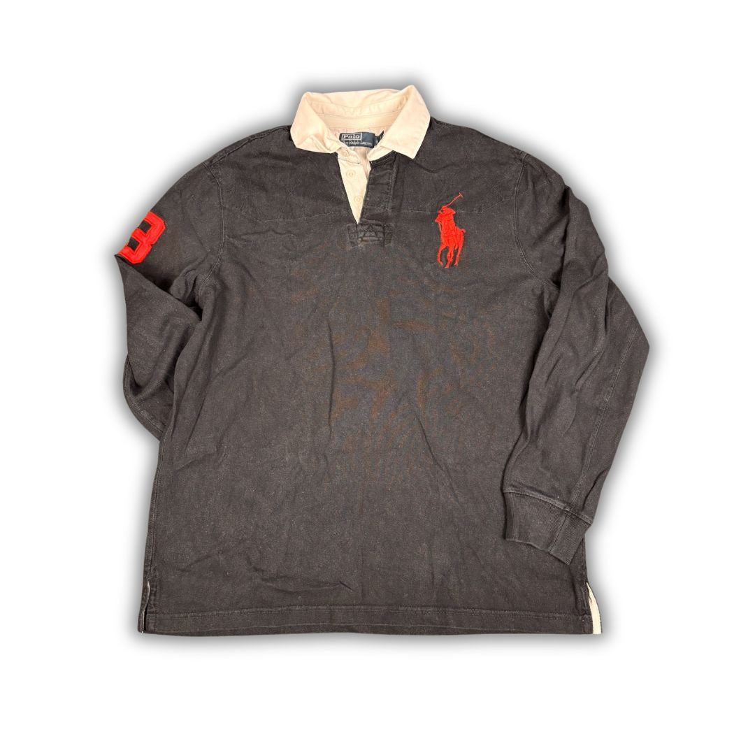90's Ralph Lauren Rugby Polo - big pony number patch 