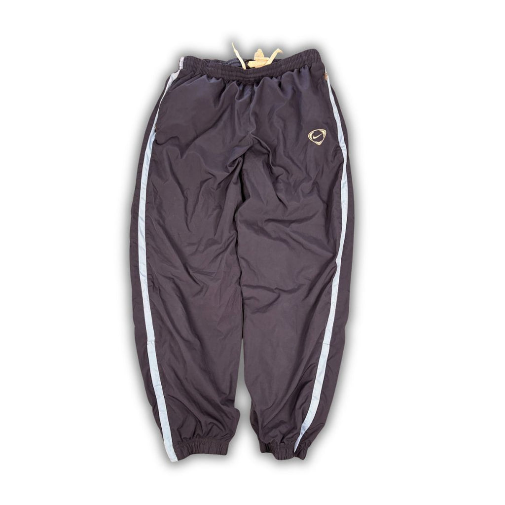Vintage Y2K Nike Football Track Pants Men's L Navy blue side panel baggy cuffed joggers