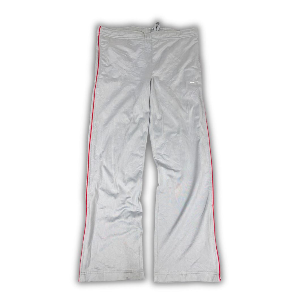 womens nike y2k grey red piping track pants