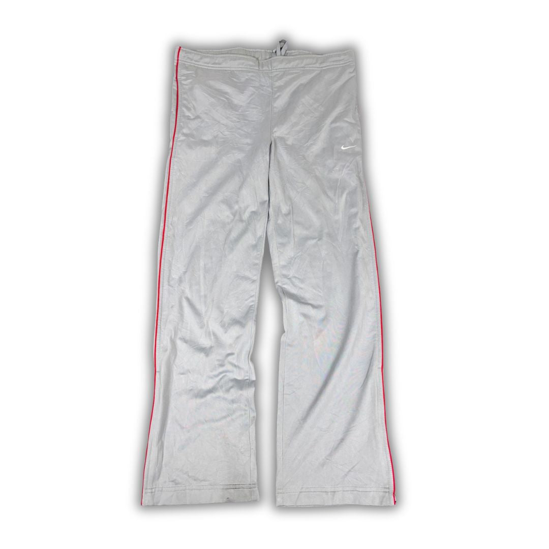 womens nike y2k grey red piping track pants