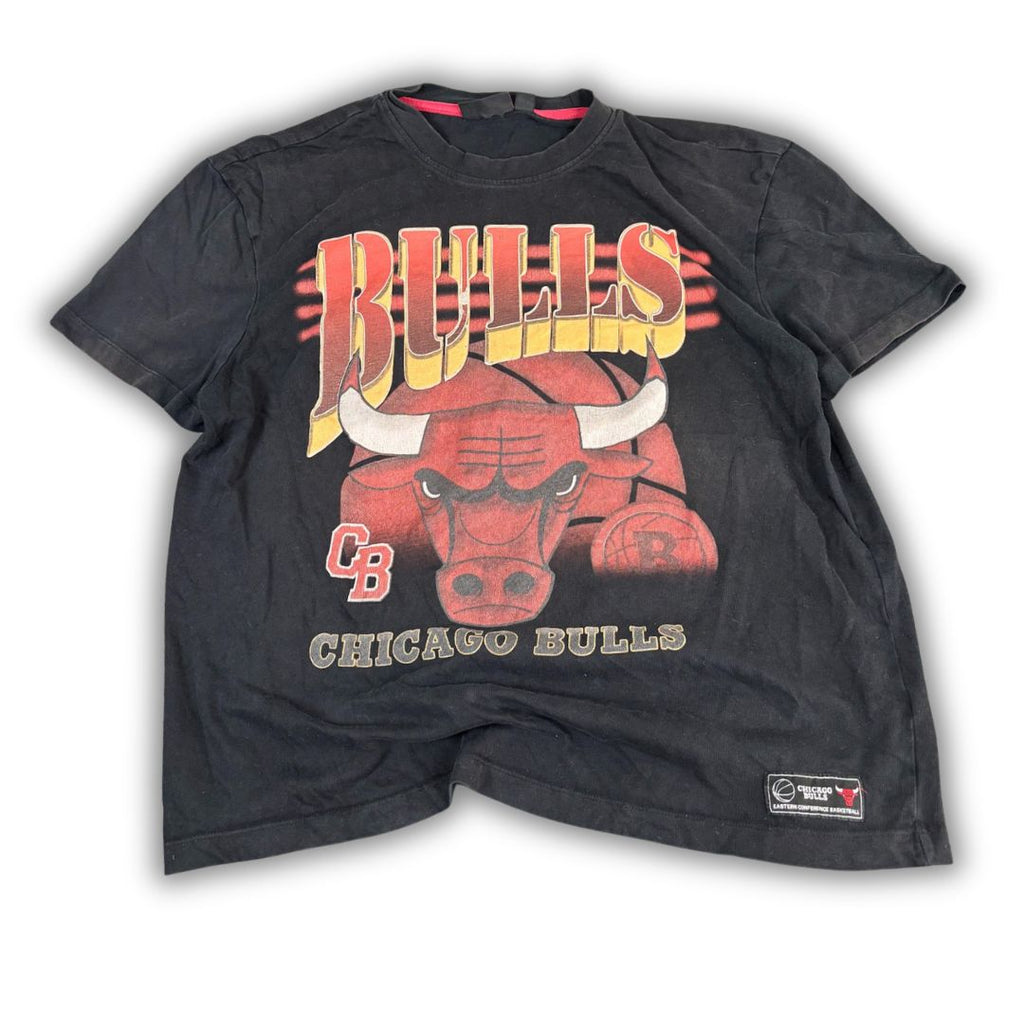 NBA Chicago Bulls T-shirt Men's XL Black Graphic Tee Crew Neck