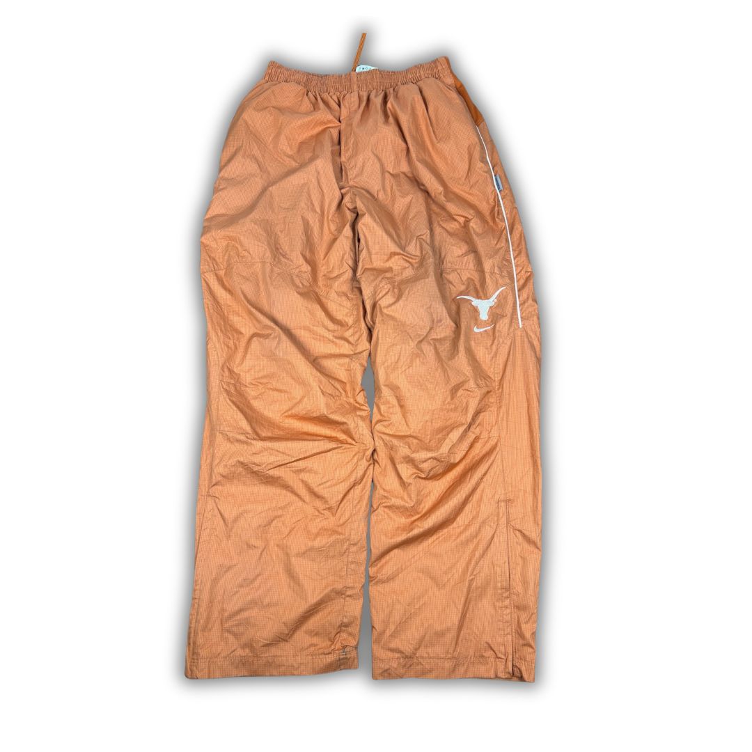 Nike Texas Longhorns Track Pants Men's L Orange White Piping Logo Baggy Joggers