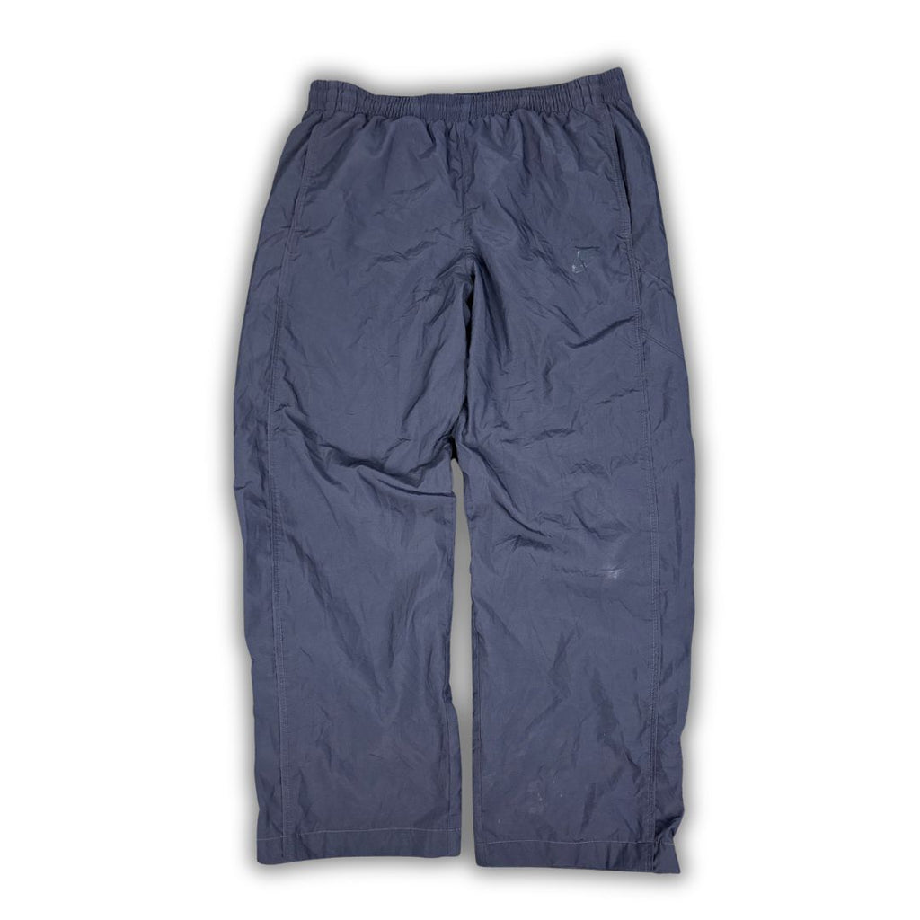 Vintage Y2K Nike Track Pants Men's L Navy Blue side detail super baggy Wide Leg