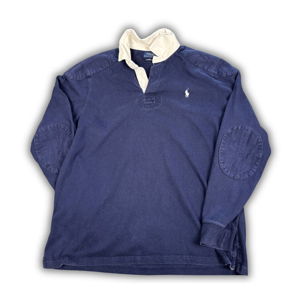 Ralph Lauren Rugby Polo Men's XL Navy White Pony Collared