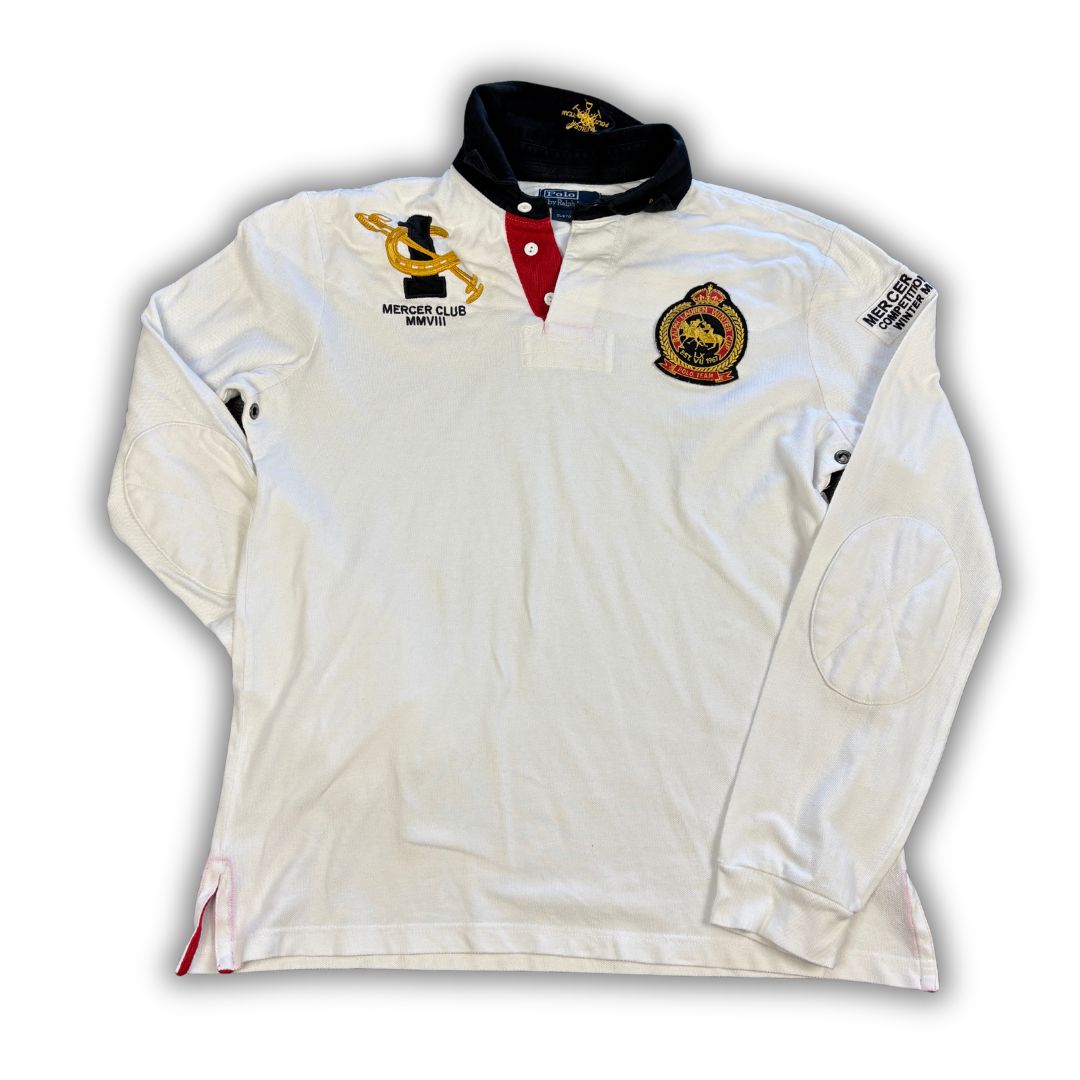 90s ralph lauren mercer club rugby polo