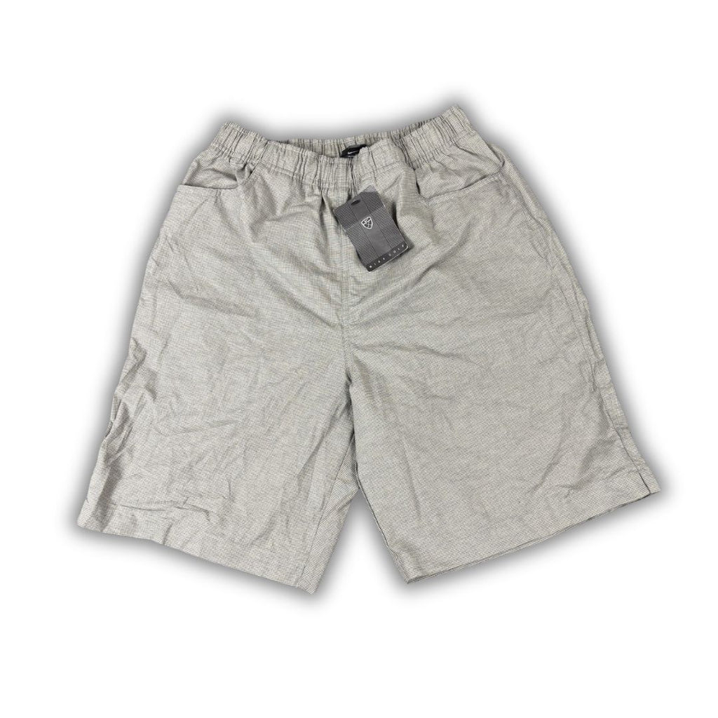 Vintage Y2K Nike Golf Shorts Men's S Grey Mini Checked 2001 NWT Deadstock Wide Leg