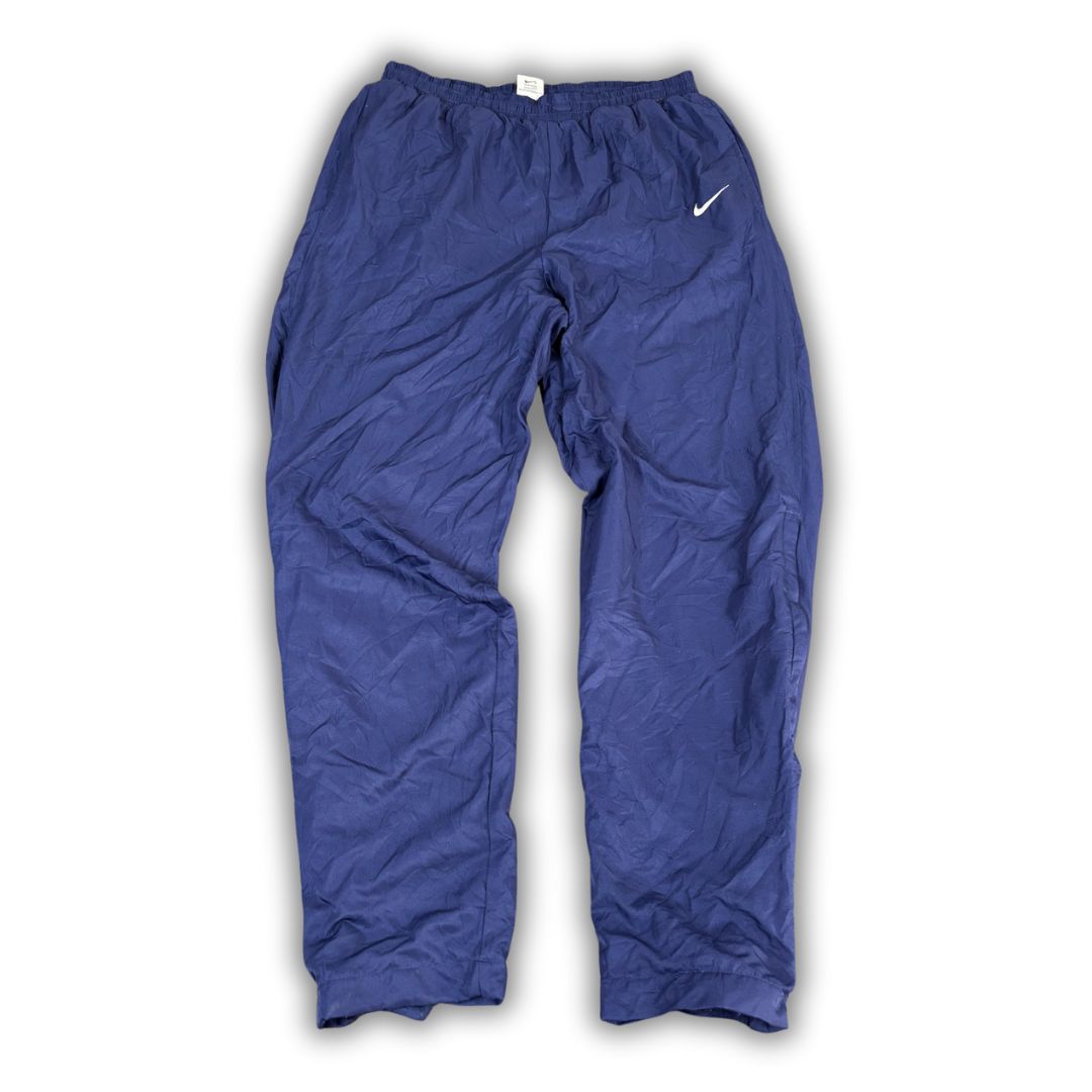 Vintage 90's Nike Track Pants Men's L Blue White Swoosh Classic Joggers