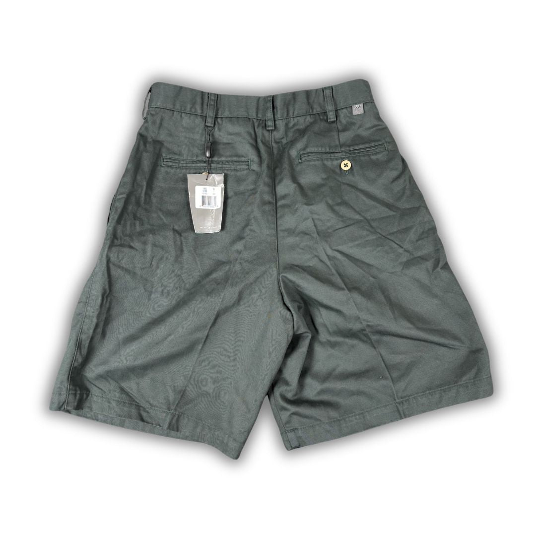 Vintage Y2K Nike Golf Chino Shorts Men's 30 Green Plated NWT Deadstock Wide Leg