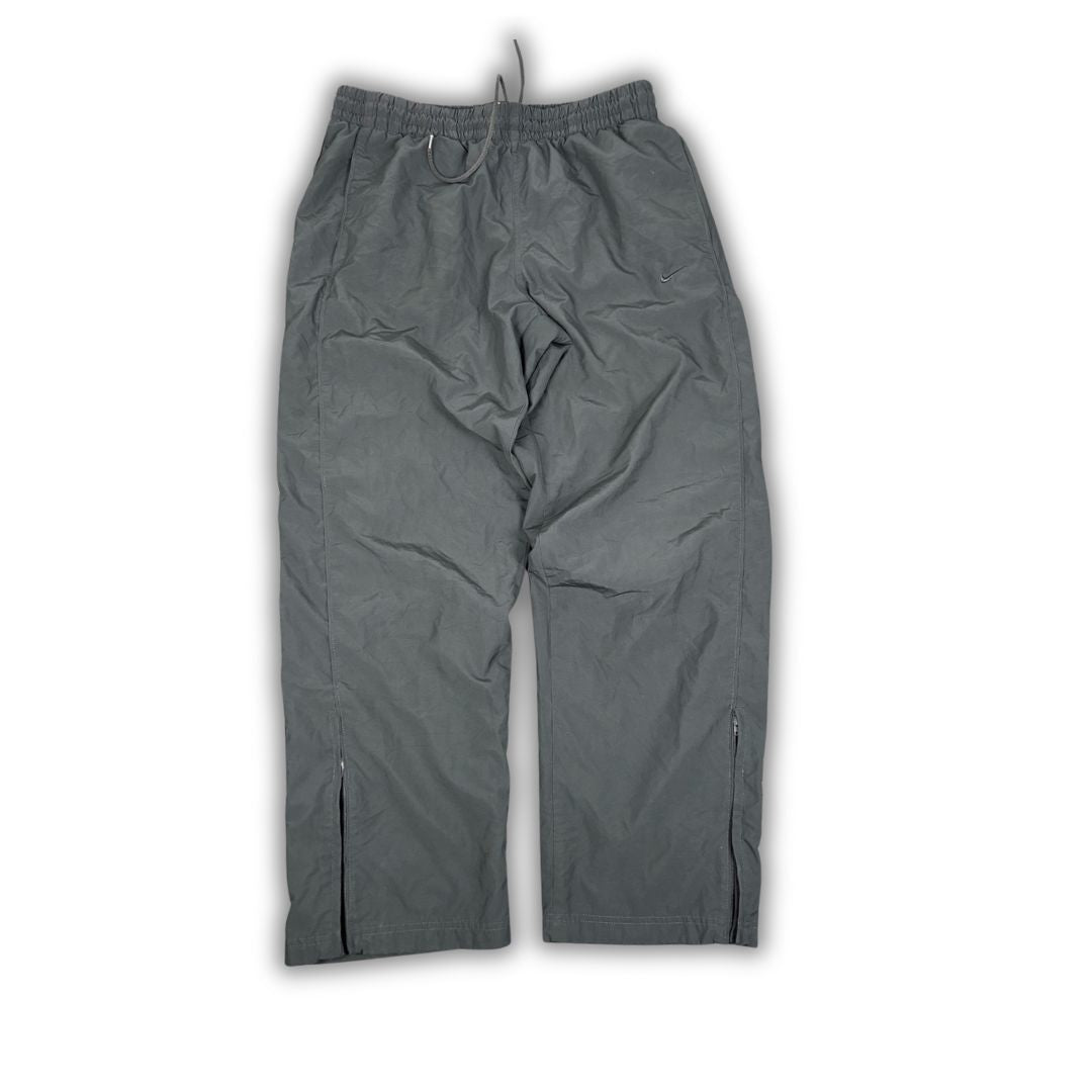 Classic Nike Track Pants Men's XL Double Grey Swoosh Piping Baggy Joggers