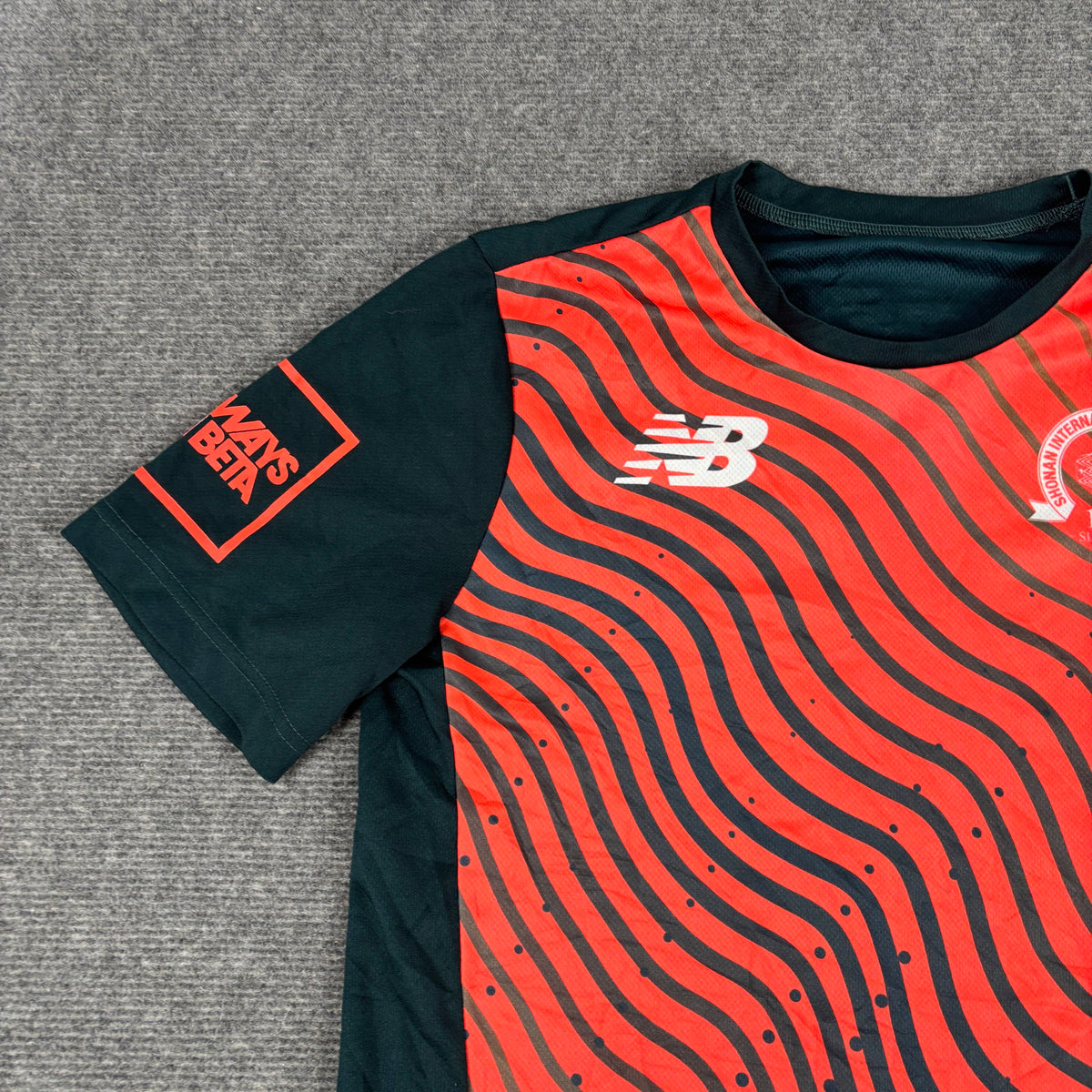 New Balance 11th Shonan International Marathon Running Tee Coral Teal photo 6