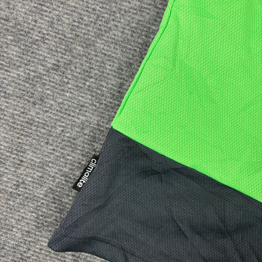 Adidas Climalite Colour Block Tee Black Neon Green photo 5
