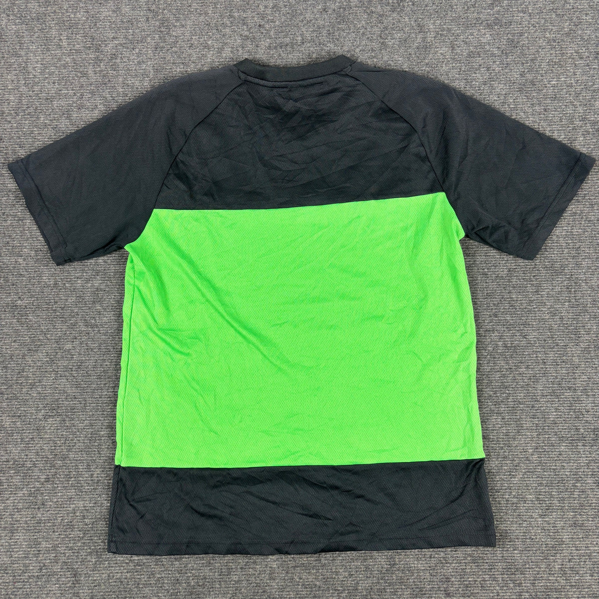 Adidas Climalite Colour Block Tee Black Neon Green photo 3