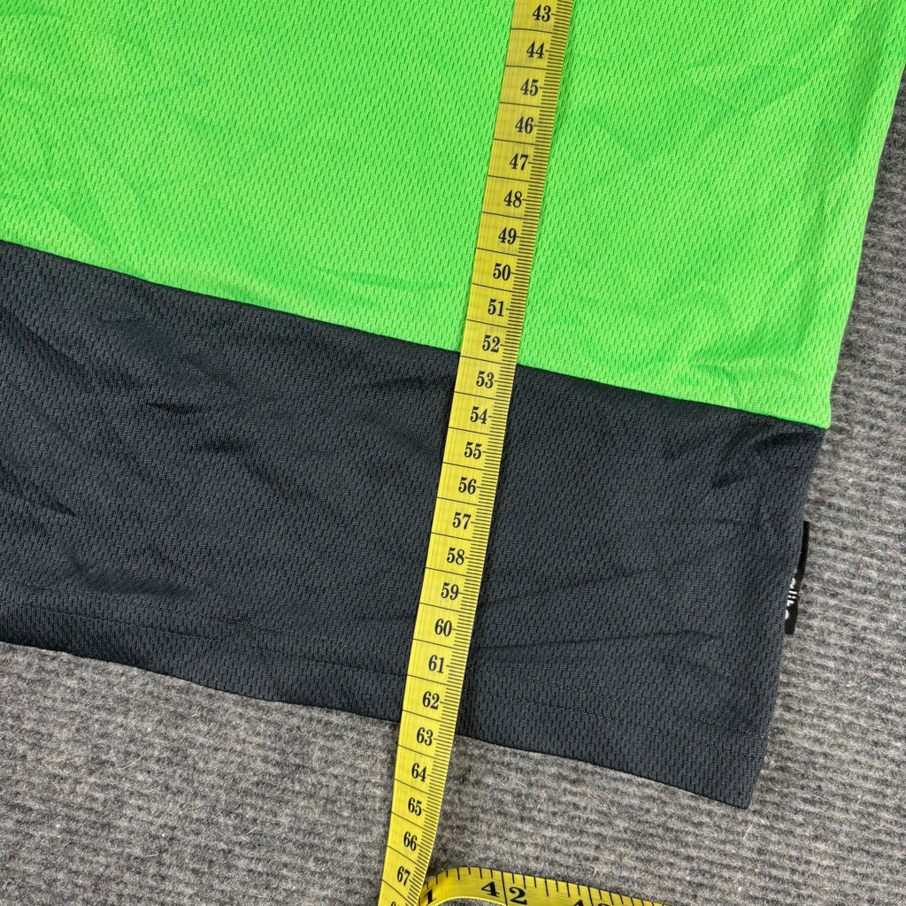 Adidas Climalite Colour Block Tee Black Neon Green photo 8
